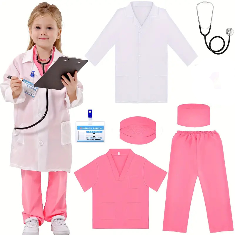 Medical Lab Coats - 7 Uds. Traje de Cosplay de