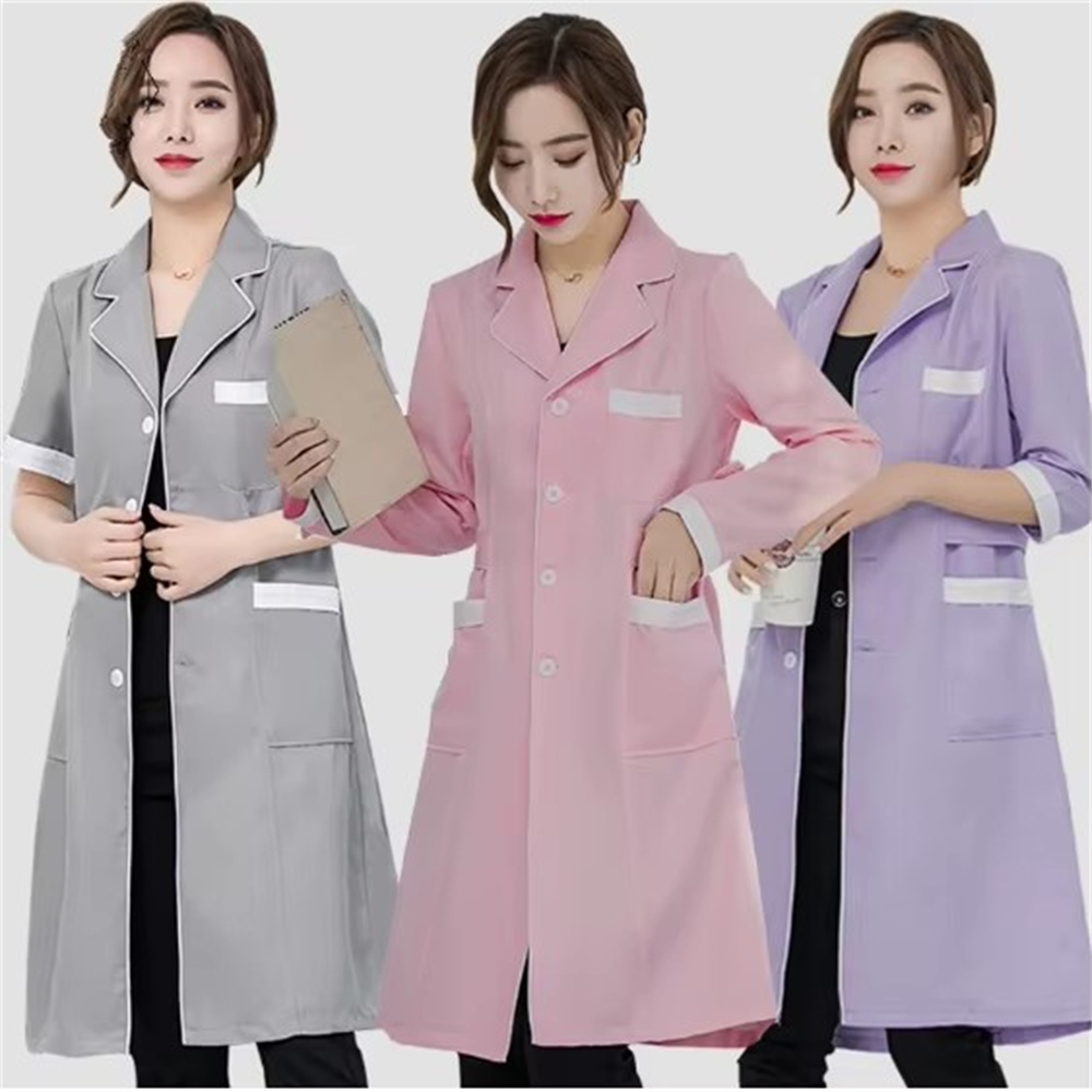Medical Lab Coats - Uniforme de spa antiarrugas simple y
