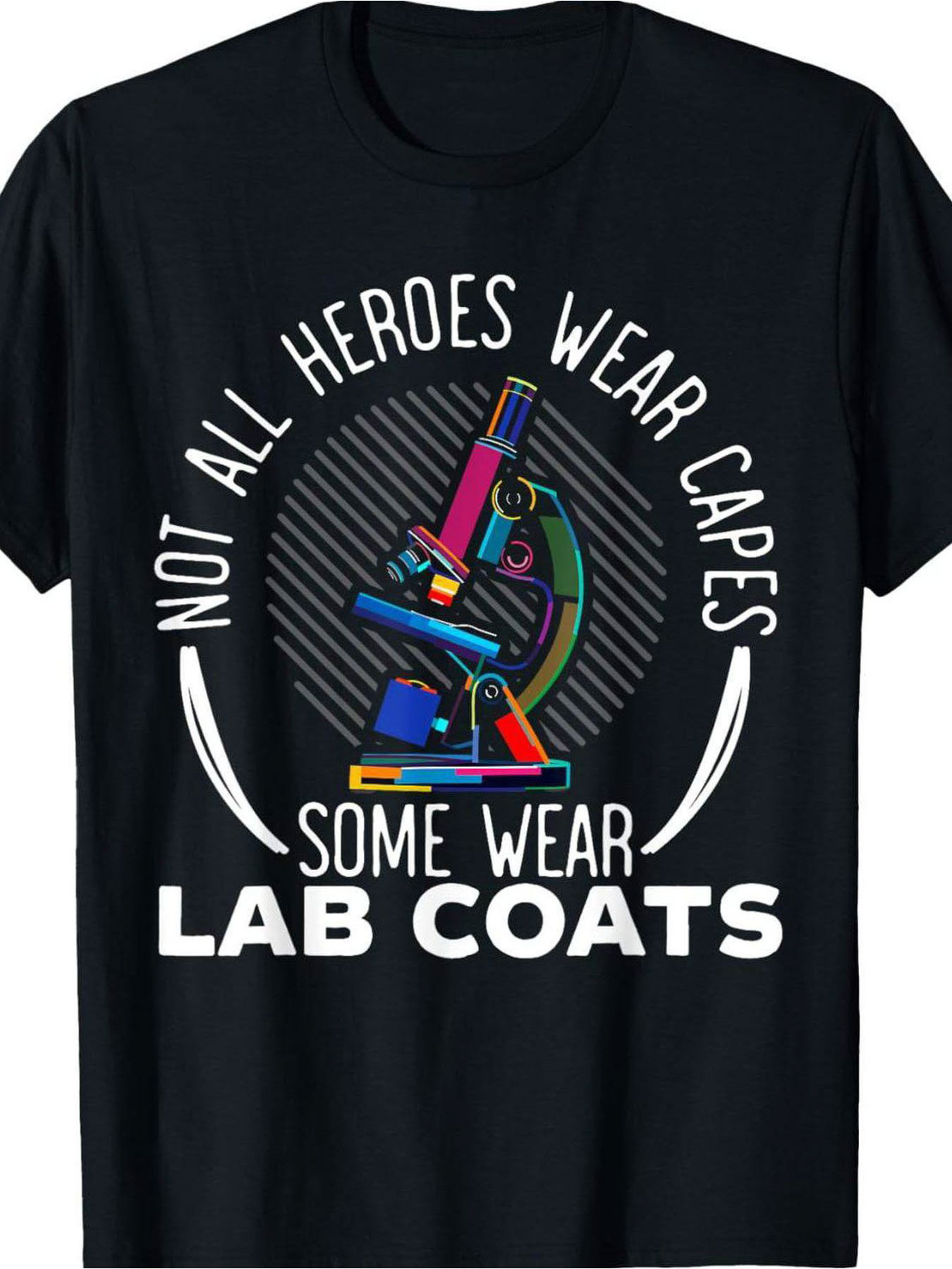 Camiseta negra de manga corta  - Medical Lab Graphics reseña y precio