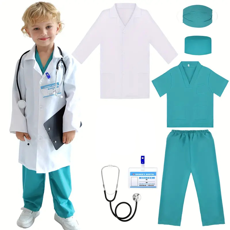 7 Uds. Traje de Cosplay de méd - Medical Lab Coats reseña y precio