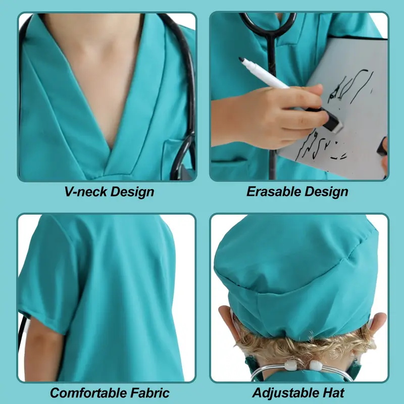 7 Uds. Traje de Cosplay de méd - Medical Lab Coats reseña y precio