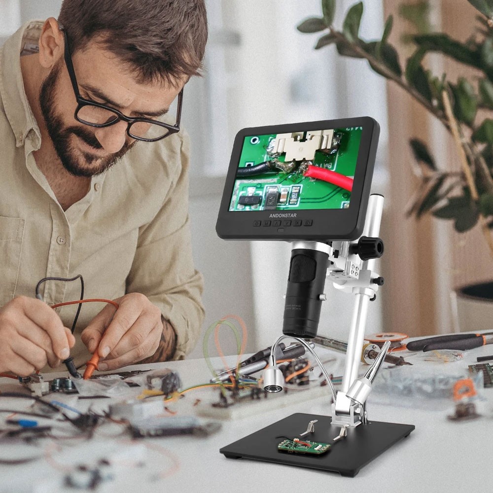 Microscopio Digital Trinocular - Digital Microscope reseña y precio