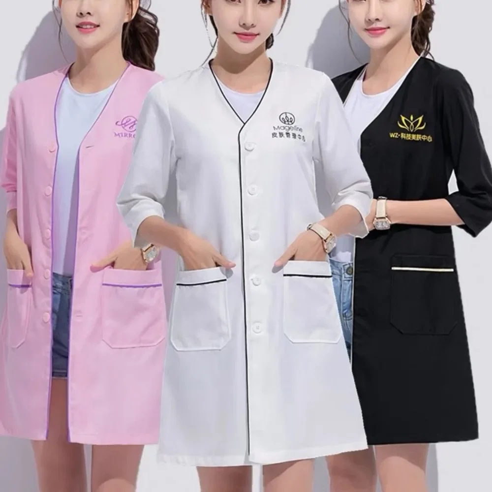 Uniforme de Belleza con Logoti - Medical Lab Coats reseña y precio
