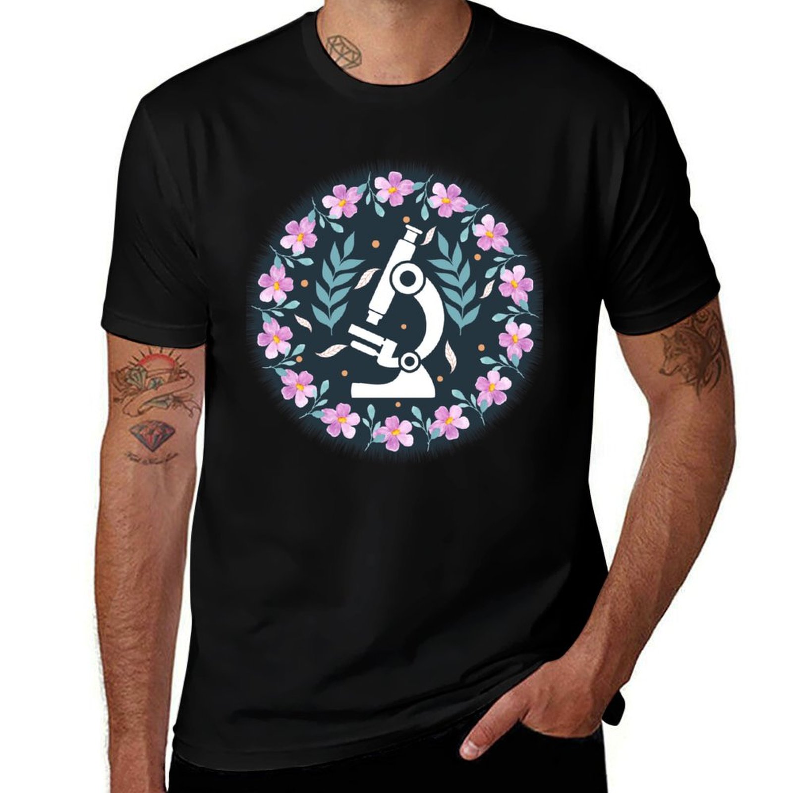 Camiseta de Manga Corta con Es - Medical Lab Graphics reseña y precio