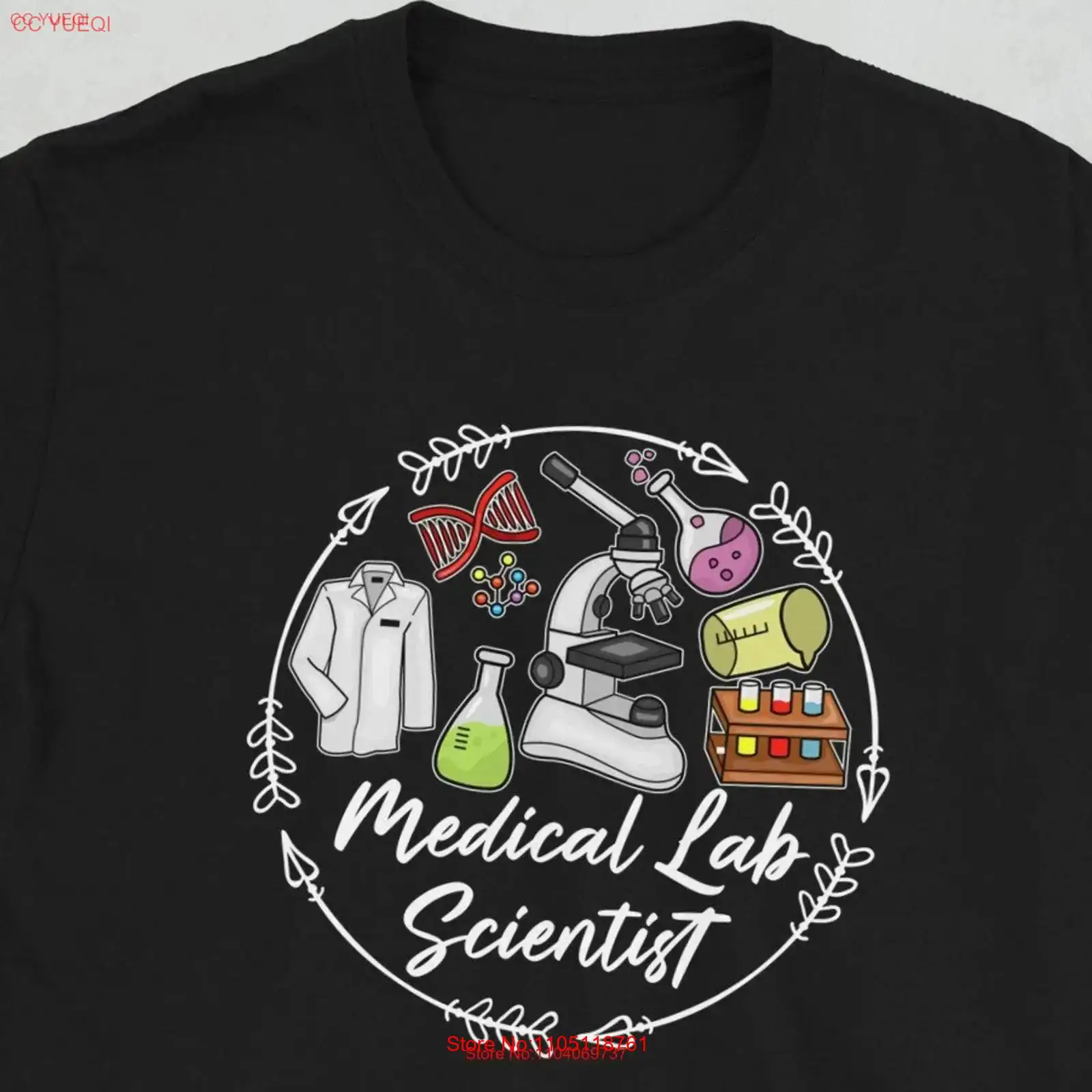 Camiseta médica de científico  - Medical Lab Graphics reseña y precio