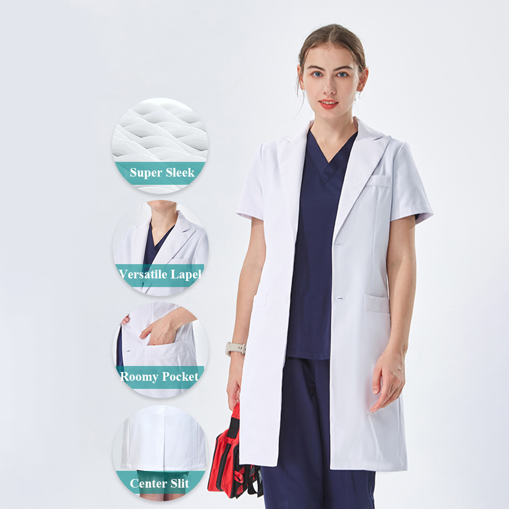 Bata de Laboratorio Blanca con - Medical Lab Coats reseña y precio